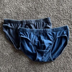 Stafford Blue Cotton Briefs